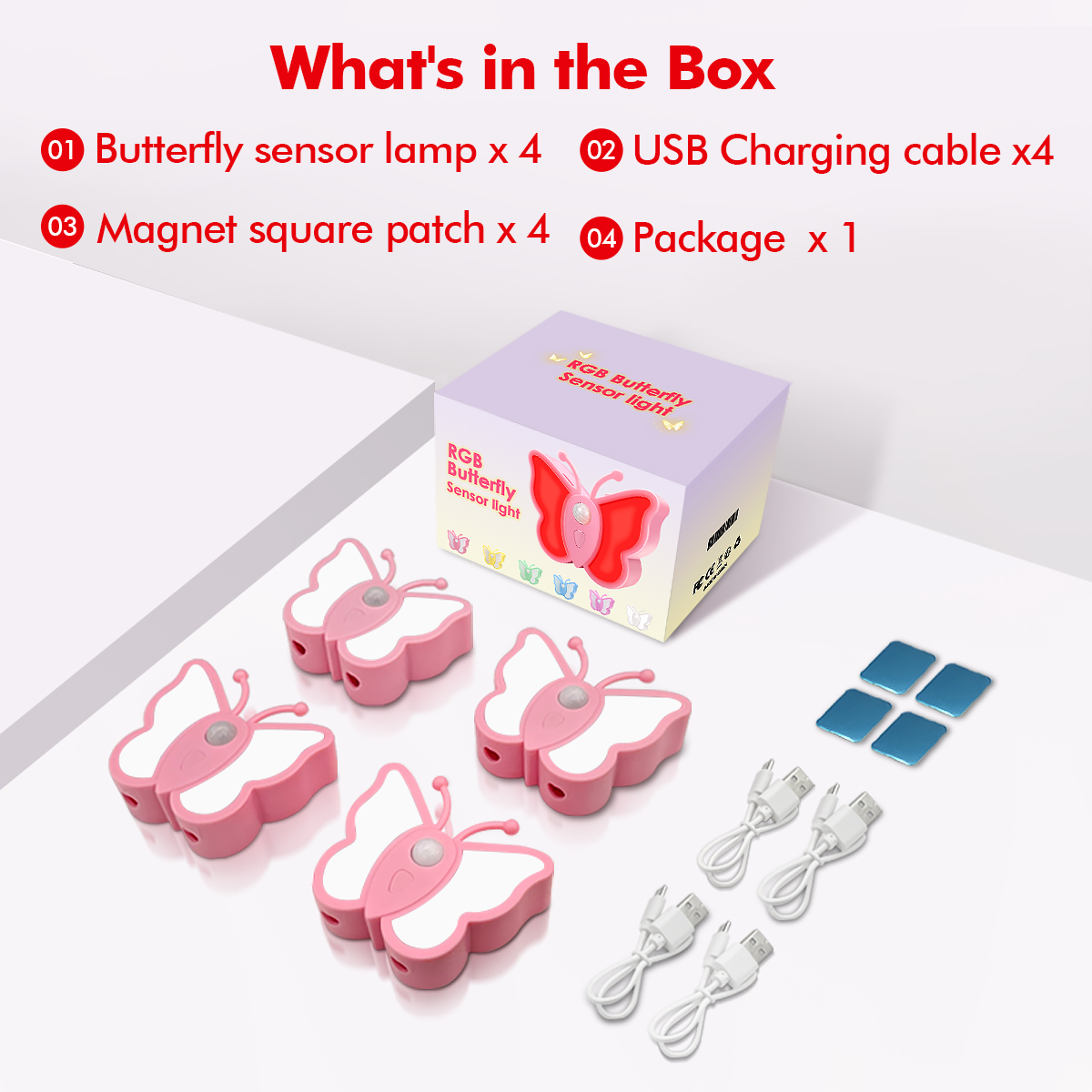 HCP264-RGB蝴蝶感应灯